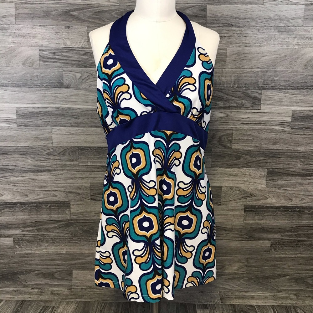 L8ter Blue Halter Top